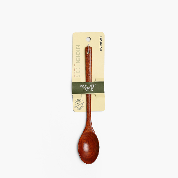 Muỗng Múc Thức Ăn Bằng Gỗ Rose Wood 290x65mm - LocknLock